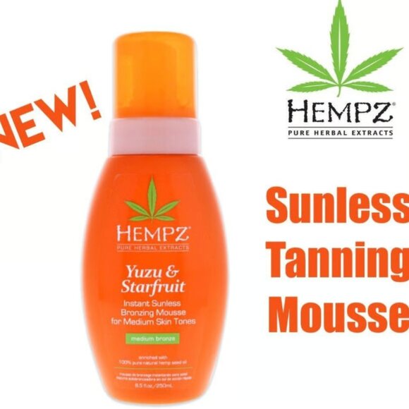Hempz Yuzu & Starfruit Instant Sunless Bronzing Mousse Medium Skin 8.5 oz X 6 - Picture 1 of 6